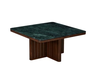 Square marble central coffee table HOTEL PARADISO Commune