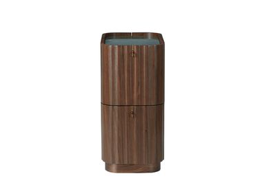 Walnut bar cabinet with casters HOTEL PARADISO Commune