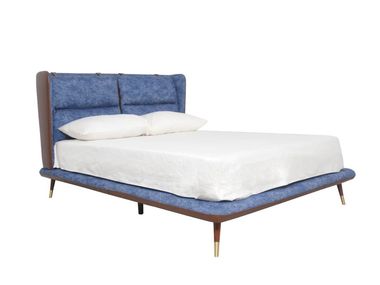 Doppelbett aus Stoff mit Polsterkopfteil VOLTA Commune