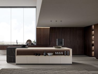 Cucina componibile con maniglie e isola CX 10 COMP. 2 Comprex