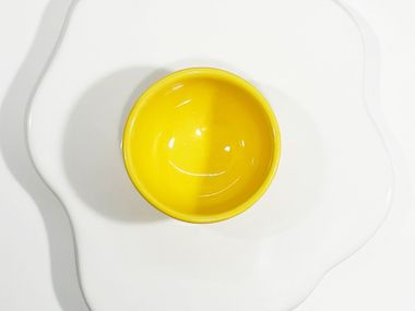 Tazza in ceramica con piattino EGGOLO! Concepticon