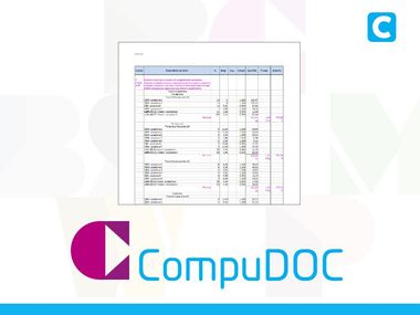 Quantity calculation and works accounting CompuDOC Concrete