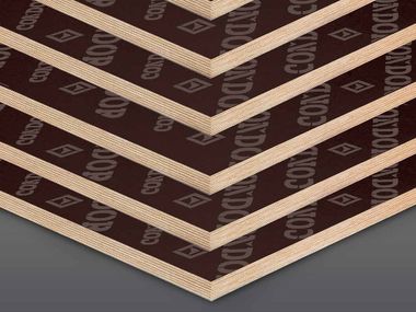 In situ concrete loadbearing masonry system Plywood with phenolic covering Condor