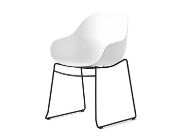 Sled base polypropylene chair with armrests ACADEMY Connubia