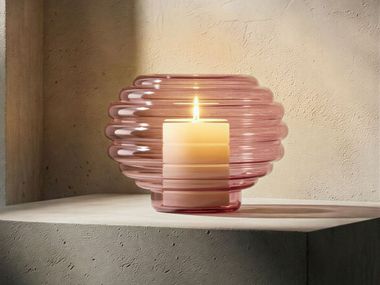 Bougeoir en verre soufflé ALMA VELA Contardi