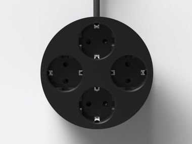 Presa elettrica multipla schuko in policarbonato CIRCULAR C2 Cords®