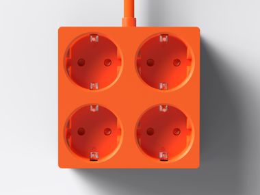 Presa elettrica multipla schuko in policarbonato SQUARED S1 Cords®