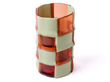 Vaso rotondo in resina BAMBOO L Corsi Design