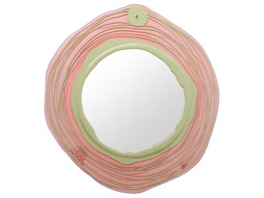 Specchio rotondo in resina da parete con cornice MIRROR Corsi Design