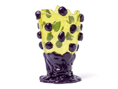 Vaso fatto a mano rotondo in resina NUGGET Corsi Design