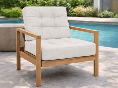 Outdoor fabric cushion CHAIR SEAT & BACK TUFTED CUSHION Covers&All