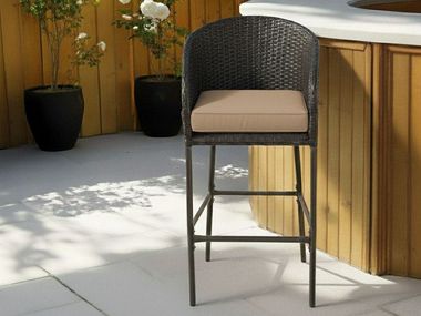 Outdoor fabric cushion CUSTOM BAR STOOL CUSHION Covers&All