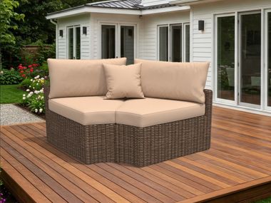 Outdoor fabric cushion CUSTOM V SHAPE CUSHION Covers&All