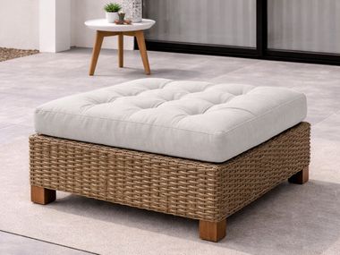 Outdoor fabric cushion OTTOMAN SQUARE/ RECTANGLE TUFTED CUSHION Covers&All