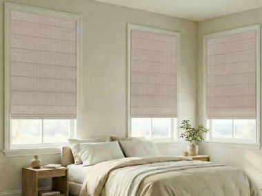 Sheer fabric roman blind PLAIN ROMAN SHADES Covers&All
