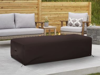 Protective cover for rectangular fire pits RECTANGULAR FIRE PIT CUSTOM COVERS Covers&All