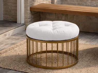 Outdoor fabric cushion ROUND/CIRCLE TUFTED CUSHION Covers&All