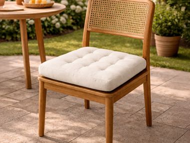 Outdoor fabric cushion SQUARE TUFTED CUSHION Covers&All