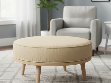 Sunbrella cushion cover SUNBRELLA OTTOMAN CIRCLE/ ROUND CUSHION COVER Covers&All