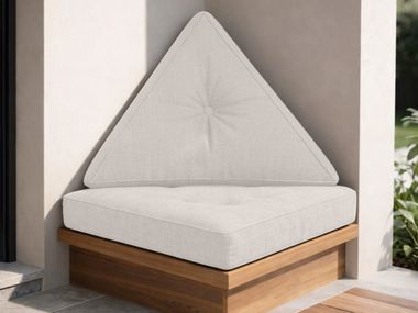 Outdoor fabric cushion TRIANGLE TUFTED CUSHION Covers&All