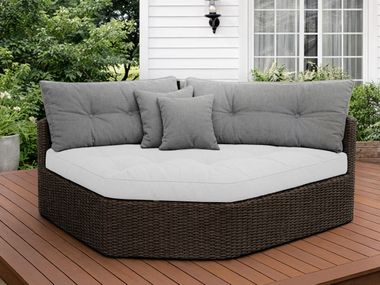 Outdoor fabric cushion V SHAPE TUFTED CUSHION Covers&All