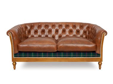 2 seater tufted leather sofa CLASS ESSENCE Crearte Collections