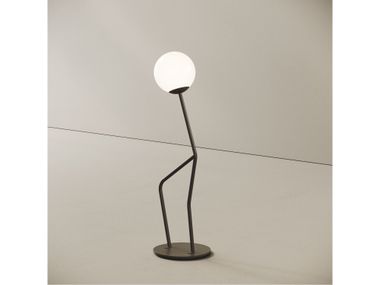LED stainless steel floor lamp with photocatalytic treatment OMINO OBSERVER Creazione SUGO