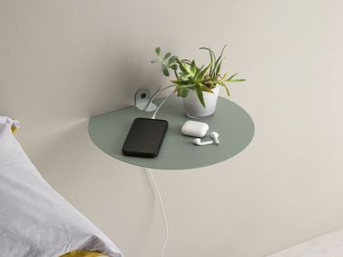 Metal wall shelf POINT D-SEGNO