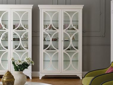 Wood and glass display cabinet DAMA Prestige