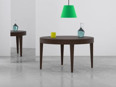 Extending round wooden table DAMO-C Piemy