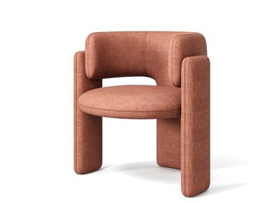 Upholstered fabric chair with armrests ELEPHANT Dash Casa