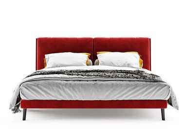 Double bed with upholstered headboard FU RONG Dash Casa