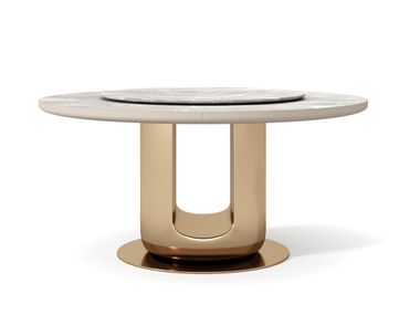 Round marble table with central base LAPUTAN Dash Casa