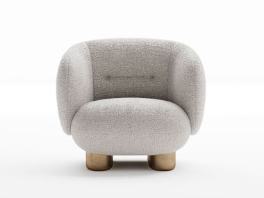 Fabric armchair with armrests MUSHROOM Dash Casa