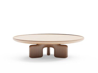 Round low wooden coffee table SHI DING Dash Casa