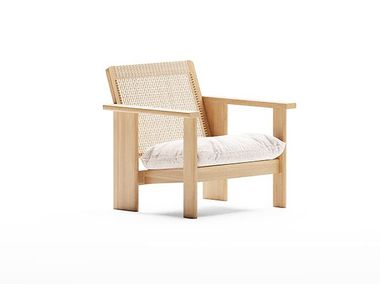 Wooden armchair with armrests VINE Dash Casa