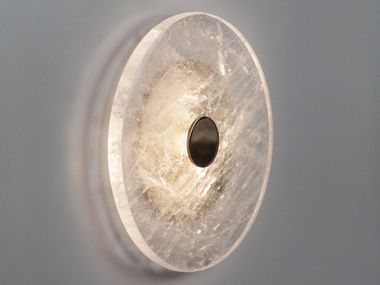 Clear quartz wall light THE CRYSTALLINE No.1 D.Bianco