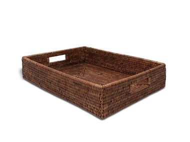 Bandeja rectangular en rattan BASKET TAB3 DECOR WALTHER