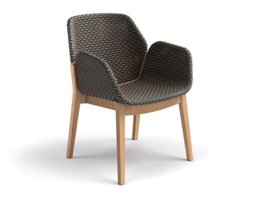 Sedia da giardino in fibra sintetica con braccioli CALADIO DEDON