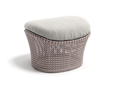Repose-pieds de jardin rembourré de fibres synthétiques SEASHELL GRAND DEDON