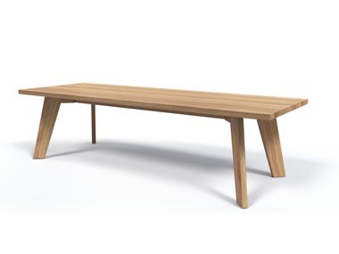 Rectangular teak garden table SOLYD DEDON
