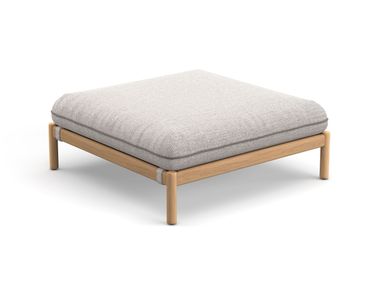Repose-pieds de jardin carrée en tissu TIBBO DEDON
