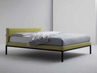 Bed with removable cover with upholstered headboard DEGRISE