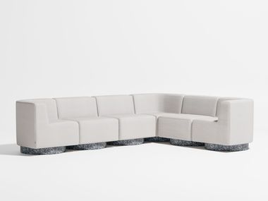 Modulares 6-Sitzer Ecksofa aus Stoff CONFETTI DESIGN BY THEM