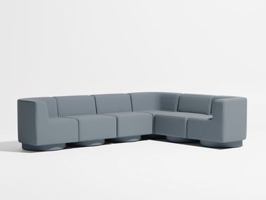 Modulares 6-Sitzer Ecksofa aus Stoff CONFETTI DESIGN BY THEM
