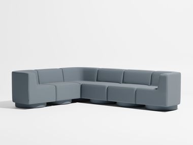 Modulares 6-Sitzer Ecksofa aus Stoff CONFETTI DESIGN BY THEM