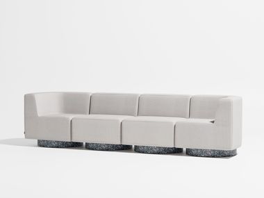 Modular 4 seater fabric sofa CONFETTI DESIGN BY THEM