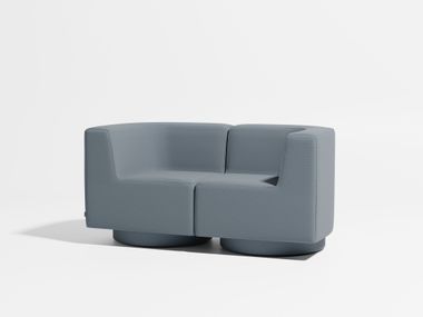 Modular 2 seater fabric sofa CONFETTI DESIGN BY THEM