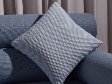 Solid-color square cushion FLIP - SOFT BLUE DESIGN BY THEM