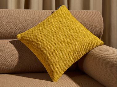 Solid-color square cushion FLIP - YELLOW DESIGN BY THEM